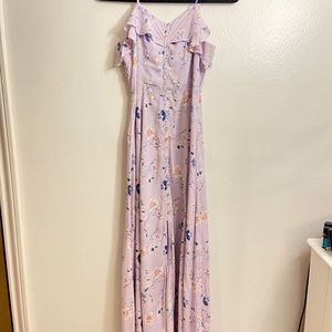 PASTEL FLORAL MAXI DRESS!